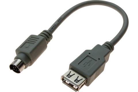 USB Type A female to Mini DIN 6 Male Adapter cable- 20 cm