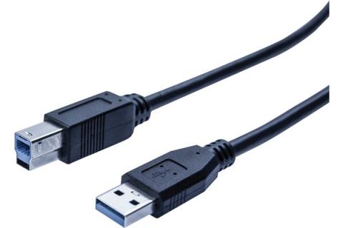 Usb 3.0 a / b entry-level cord black - 2 m