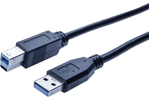 USB3.0 cord A male/ B male Black- 5 m