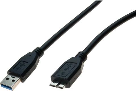 Usb 3.0 cord a to micro b black - 1.80 m