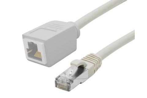 CAT6A S/FTP EXTENSION PATCH CORD GREY 3M