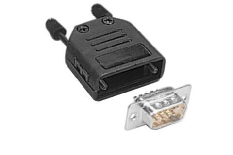 Kit DB-9 male connector with cover