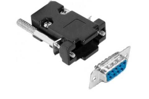 Kit DB-9 female connector with cover