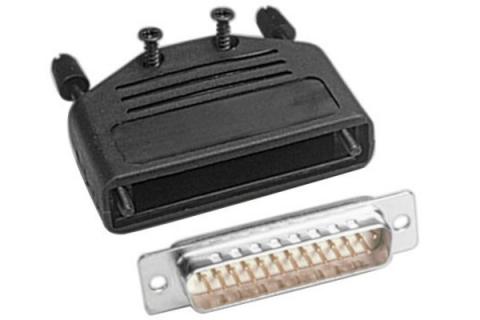 Kit DB-25 male connector with cover