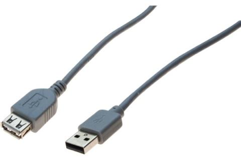 USB2.0 Extension cord AA Grey-0.6 m