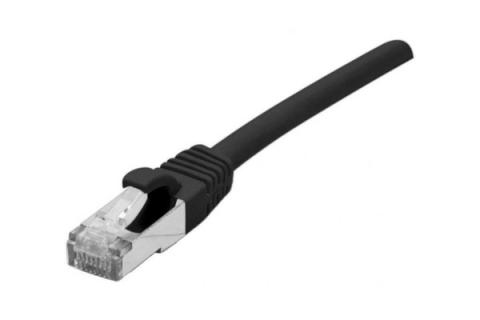 Cat6A RJ45 Patch cable S/FTP TPE ecofriendly snagless black GRS certified - 1.5m