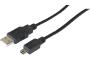 DACOMEX USB 2.0 Type A to mini USB B cable black - 1.5 m