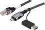USB-C/A to RJ45 active GigaLAN NIC CABLE - 5m