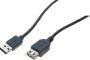 USB 2.0 A/A entry-level extension cord Grey- 1.80 m