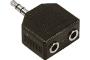 Double stereo adapter 3.5-mm jack without cable