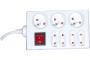 Dexlan Power Strip with P. Switch FR- 3 + 4 outlets 1,50 m