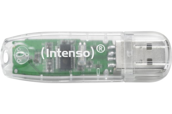 INTENSO USB 3.0 flash drive Rainbow Line - 32 Gb transparent