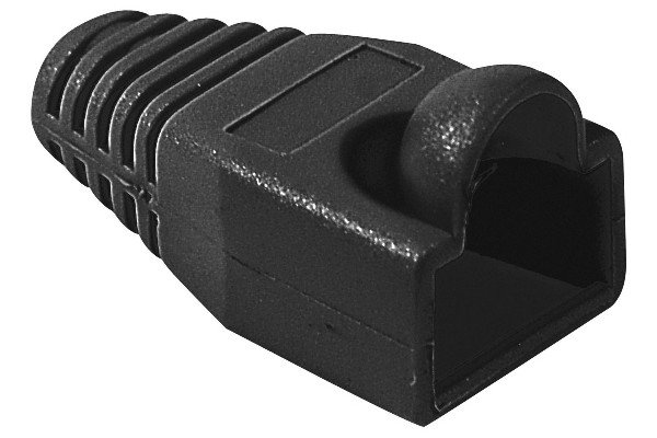 Manchon RJ45 noir snagless diamètre 6,5 mm (sachet de 10 pcs)