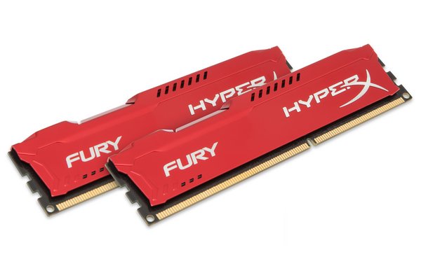 Mémoire HyperX Fury Red DIMM DDR3 1333MHz 8Go (kit)