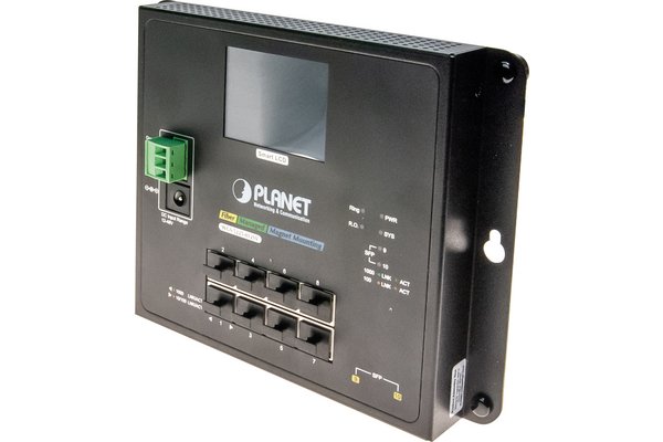 PLANET WGS-5225-8T2SV Switch industriel plat avec LCD 8 ports Gigabit & Fibre
