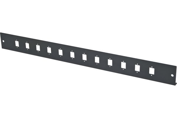 DEXLAN 19   1U Fiber Optic Patch panel Front panel for 12 × LC Duplex/SC Simplex