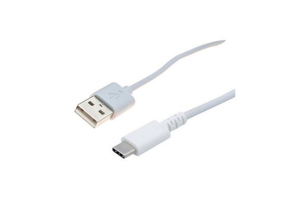 Essential USB to USB-C PD Cable (20cm) - White