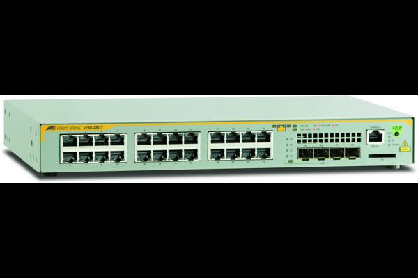 ALLIED TELESIS L2+ managed switch, 24 x 10/100/1000Mbps, 4 x SF/ AT-X230-28GT-50