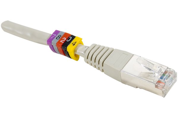 Dexlan color rings for cable identification