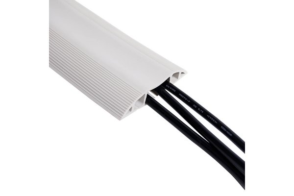 Soft wiring duct for 10 cables grey- 1.5 m