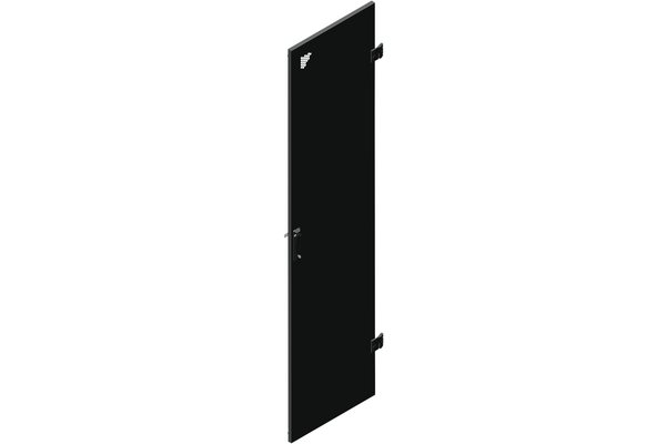 EFIRACK 24U Optional single perforated door 600 x  (titanium grey) Rear