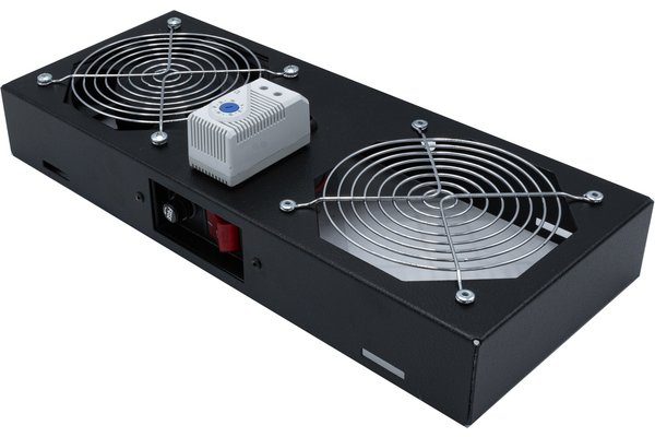 EKIVALAN Kit 1 ventilateur avec thermostat pour coffret CEPA noir