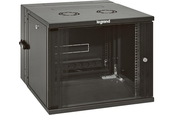 LEGRAND 19-inch swivel box delivered assembled Linkeo capacity 15U - 759x600x610
