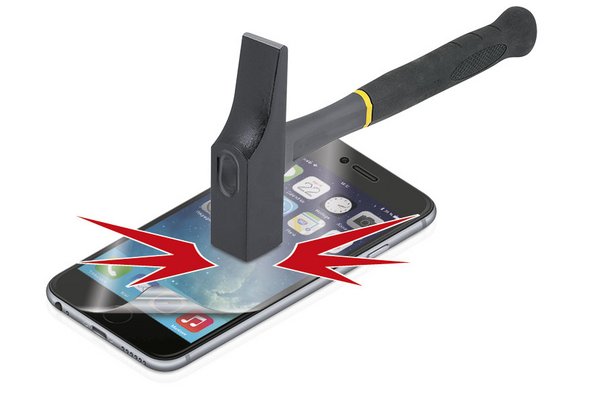 MOBILIS Protection d écran anti-chocs IK06 pour iPhone 8/7/6/6S, Transparent