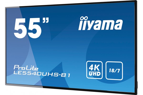 IIYAMA afficheur professionnel 55   LE5540UHS-B1 4K UHD 18/7 HP