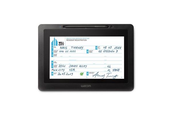 WACOM Tablette de signature avec écran LCD à stylet-  USB - (Sans logiciel)