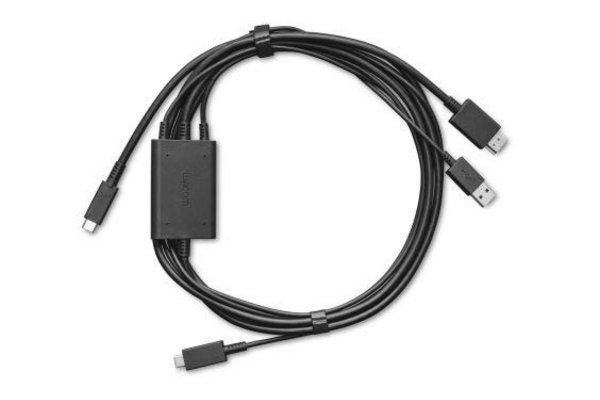 Wacom One Câble 3 en 1 Compatible avec Wacom One 12 et 13 touch - 2.0M