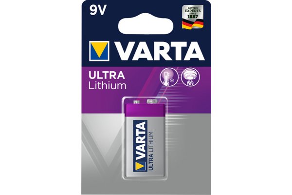 VARTA Piles lithium 6122301401 CR-V9 blister de 1