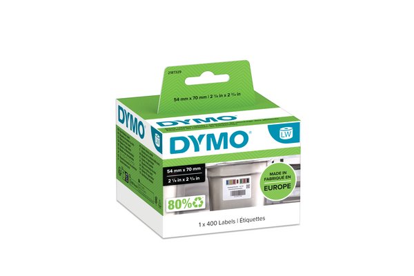 DYMO Etiquettes LabelWriter 54 x 70 mm, 400 étiquettes