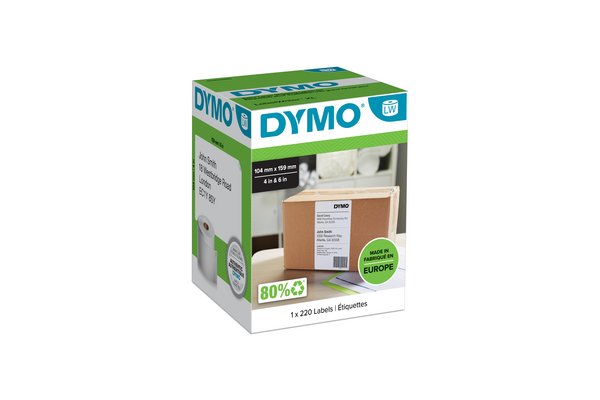 Rouleau Dymo 220 étiquettes adress 104X159MM L.Writer 4XL