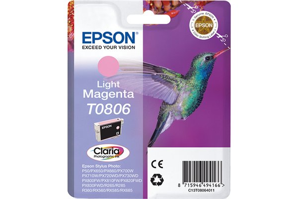 Cartouche EPSON C13T08064011 Série COLIBRI - Magenta clair