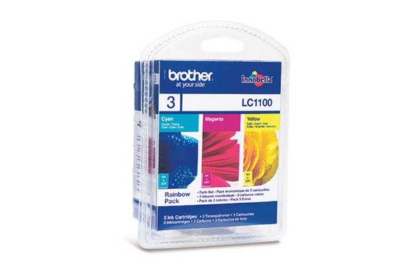 Pack cartouche BROTHER LC1100RBW - 3 couleurs
