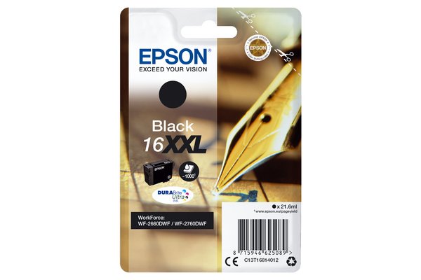 Cartouche EPSON C13T16814012 16XXL - Noir