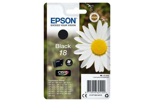 Cartouche EPSON C13T18014012 18 - Noir
