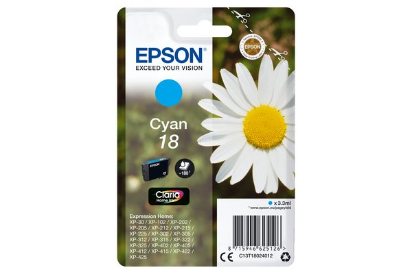 Cartouche EPSON C13T18024012 - Cyan