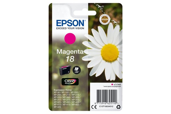 Cartouche EPSON C13T18034012 - Magenta