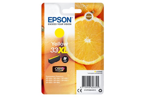 Cartouche EPSON C13T33644012 XL - Yellow