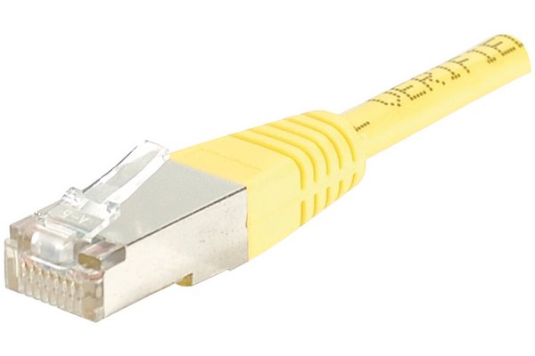 Cat6 RJ45 Patch cable F/UTP yellow - 15 m