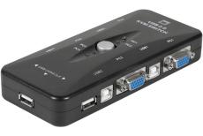 Mini KVM Switch VGA/ USB- 4 Ports