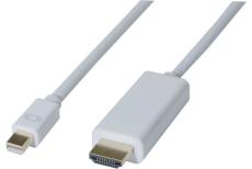 Mini DisplayPort 1.1 to HDMI adapter cord White- 2m