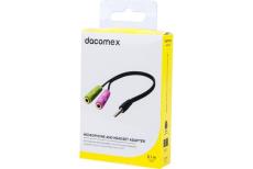 DACOMEX Microphone and headset to 3.5 mm jack adapter