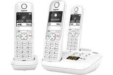 GIGASET AS690A TRIO DECT PHONE WHITE W/ANSWER