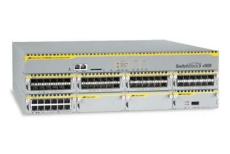 8 Slot chassis, no power supplies, Preloaded with AlliedwarePlus OS