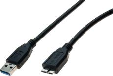 Usb 3.0 cord a to micro b black - 3 m
