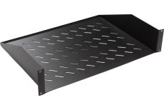 EKIVALAN Fixed shelf 2U 2 pts prof. 550mm, black, 30 kg