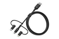 OtterBox 3in1 USBA-Micro/Lightning/USBC cable Black